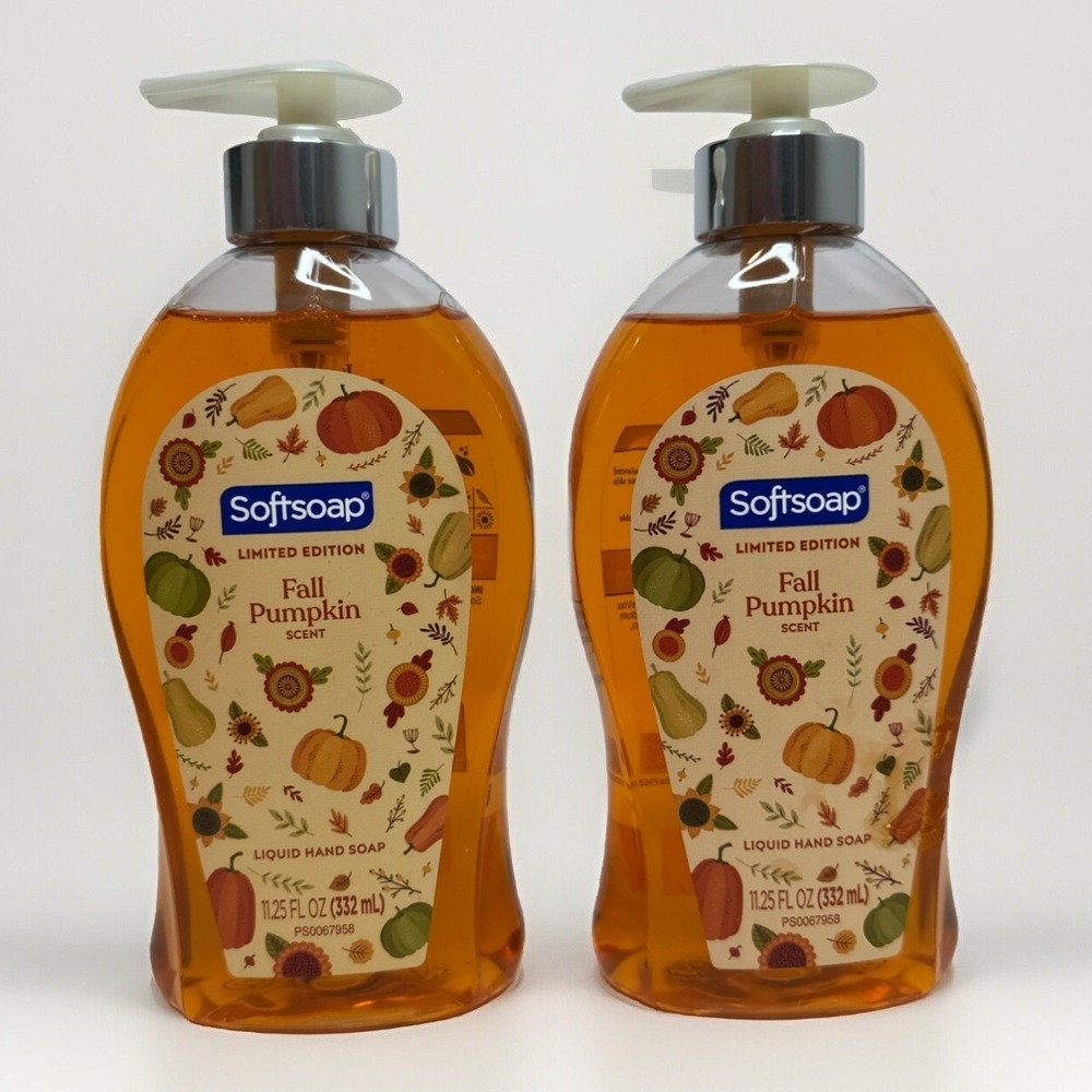 Softsoap Limited Edition Fall Pumpkin Liquid Hand Soap 11.25 fl oz **LOT OF 2**